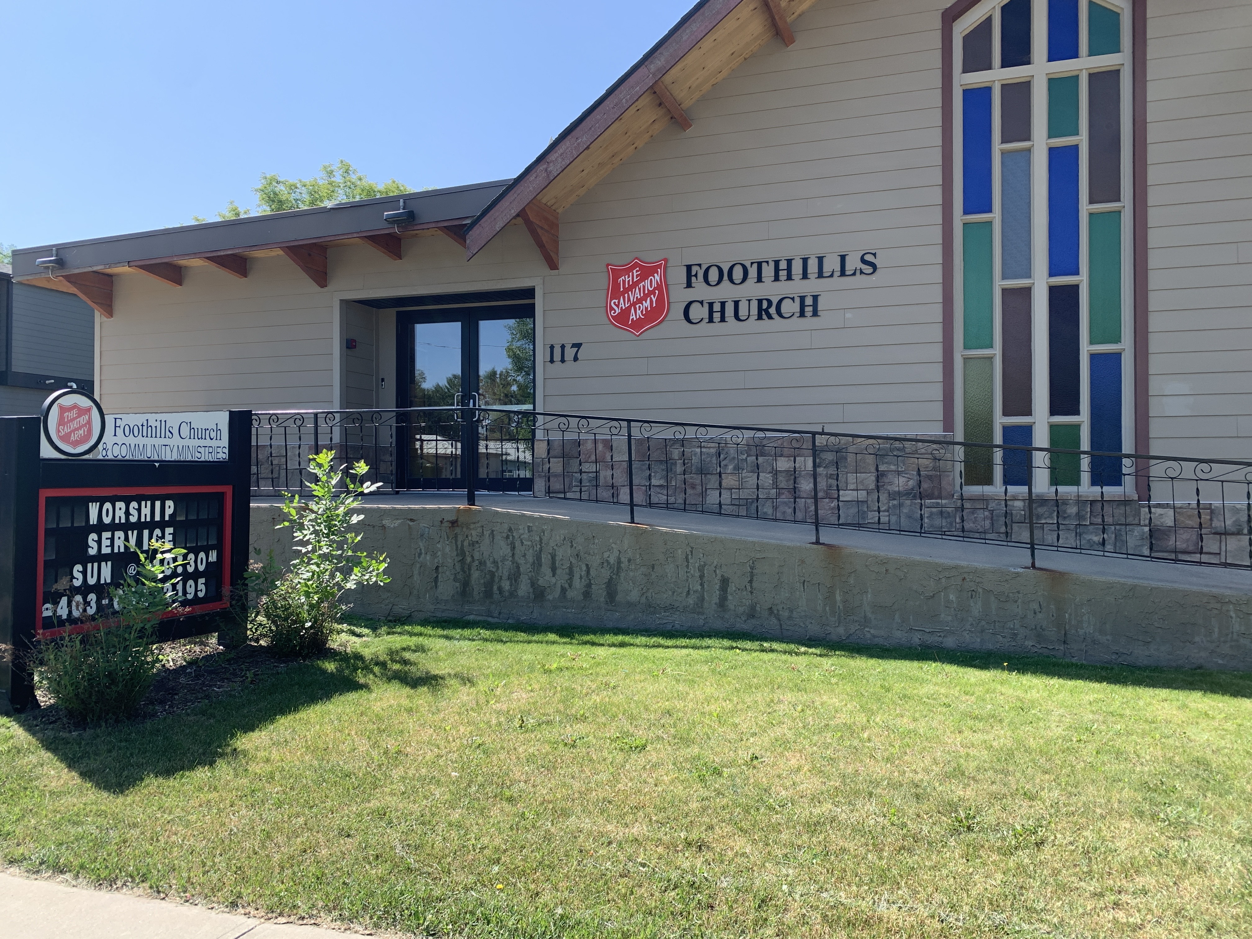 Foothills Church entrance